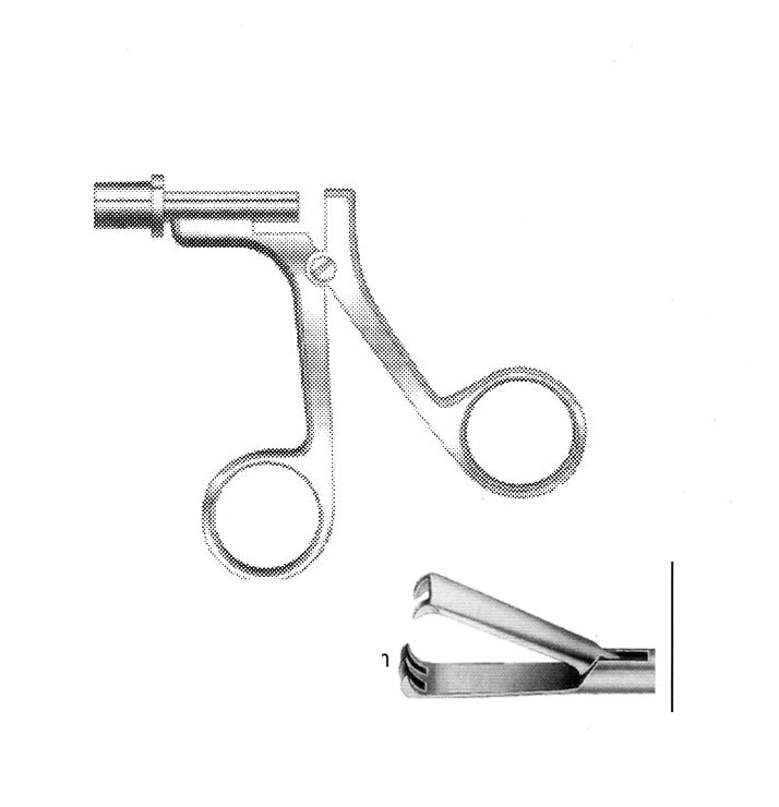 KISKAÇ AĞIZLI FORSEPS ÇAP  10 MM